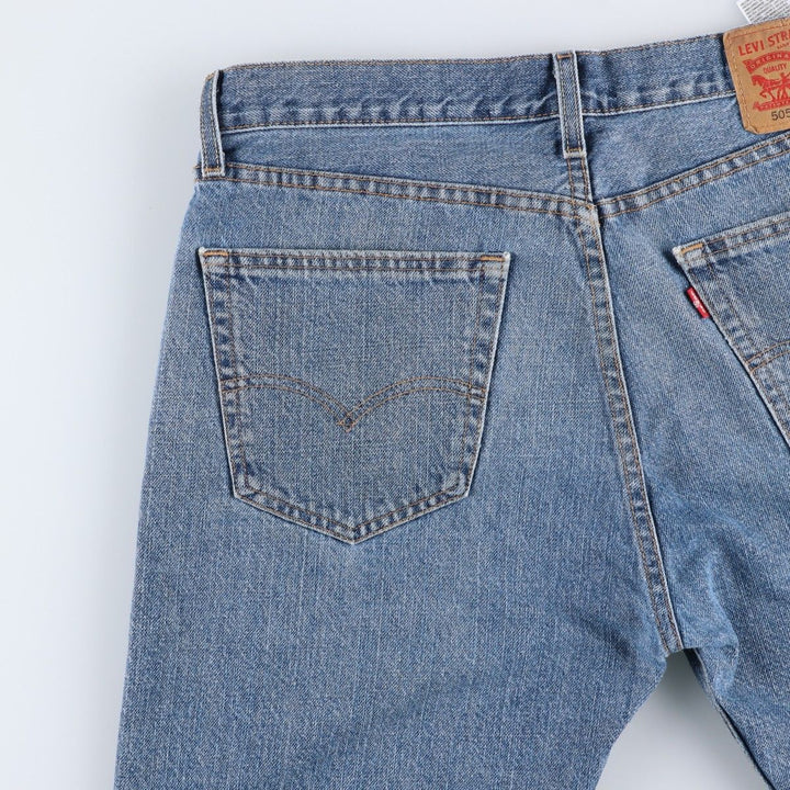Levi's 505 denim shorts, short pants for men, size W36 cotton blue type Vintage Second Hand