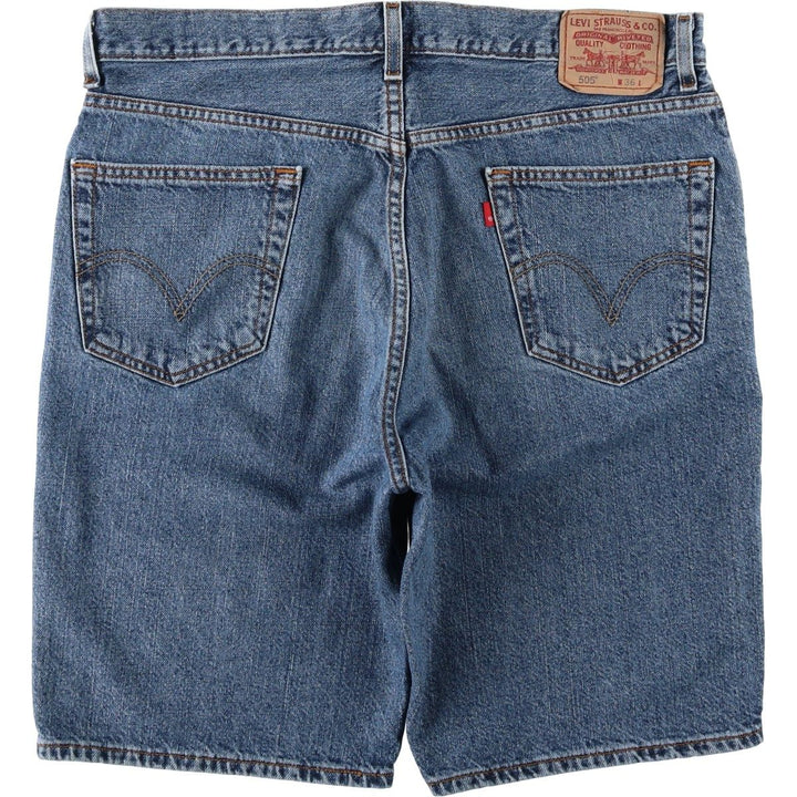 2000'S Levi's 505 Regular Fit Denim Shorts, Men's Size 37 cotton blue type Vintage Second Hand