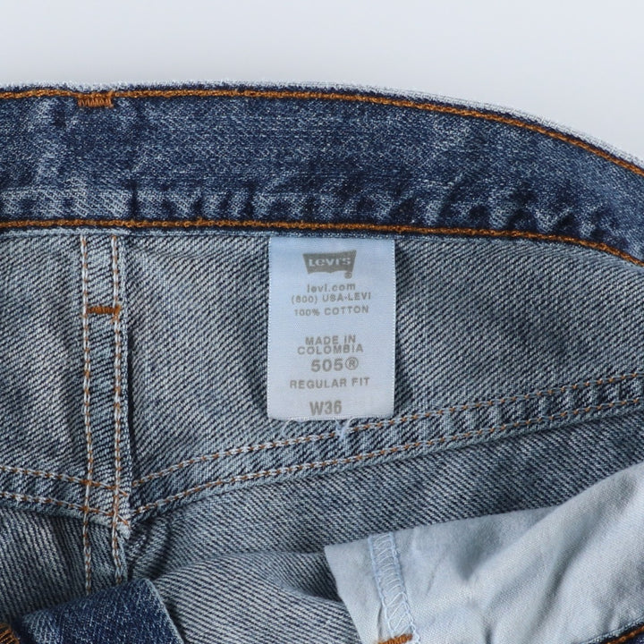 2000'S Levi's 505 Regular Fit Denim Shorts, Men's Size 37 cotton blue type Vintage Second Hand