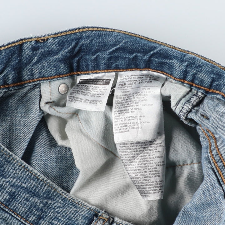 Levi's 569 Denim Shorts, Half Pants, Men's Jorts, Size W35 cotton blue type Vintage Second Hand