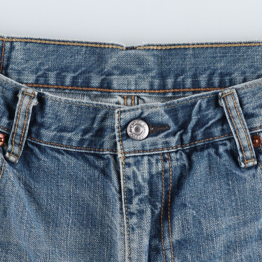 Levi's 569 Denim Shorts, Half Pants, Men's Jorts, Size W35 cotton blue type Vintage Second Hand