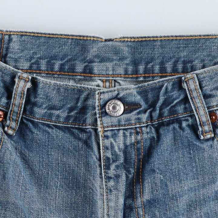 Levi's 569 Denim Shorts, Half Pants, Men's Jorts, Size W35 cotton blue type Vintage Second Hand