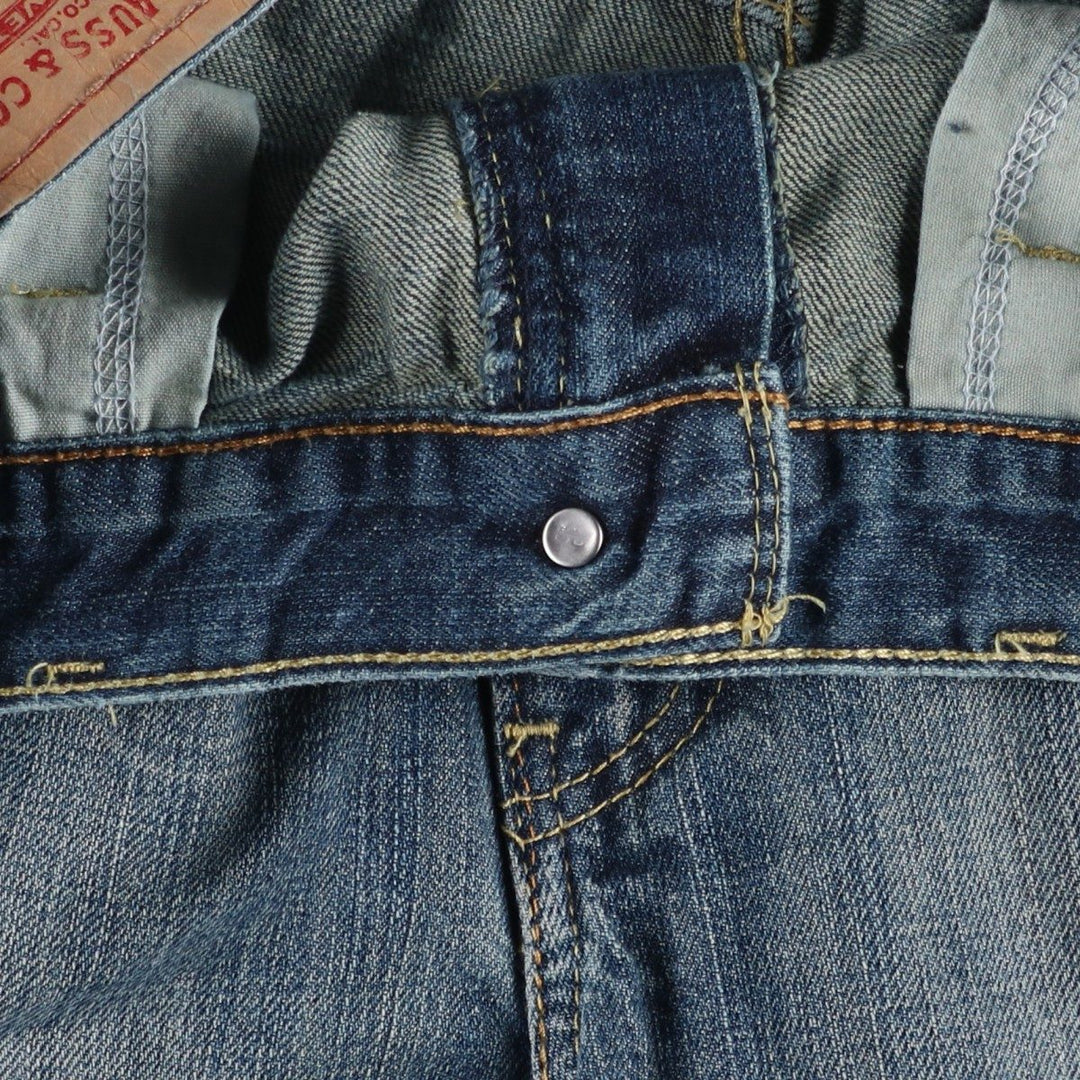 Levi's 569 LOOSE STRAIGHT denim shorts, half pants, jorts, men's w34 equivalent cotton blue type Vintage Second Hand