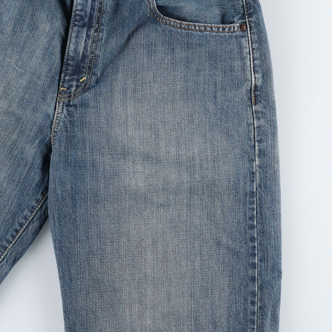 Levi's 569 LOOSE STRAIGHT denim shorts, half pants, jorts, men's w34 equivalent cotton blue type Vintage Second Hand