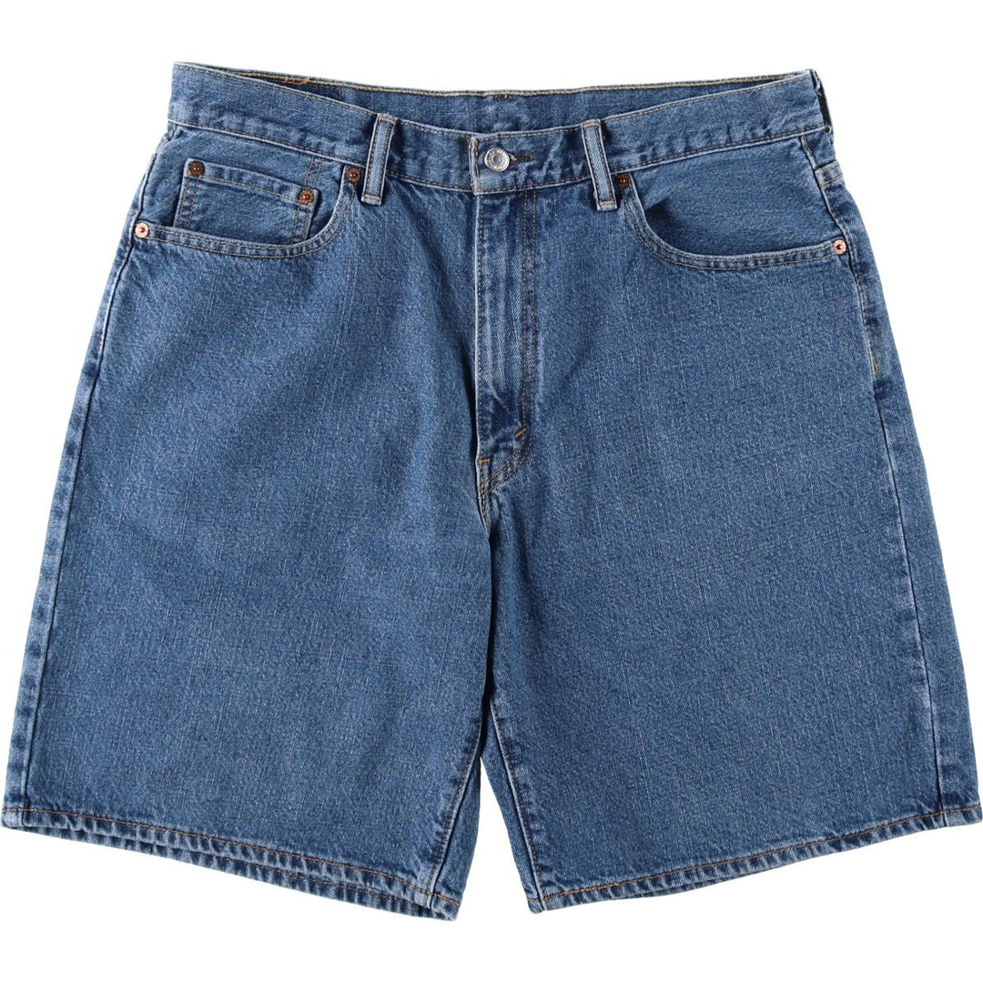 Levi's 550 denim shorts, short pants for men, size W35 cotton blue type Vintage Second Hand
