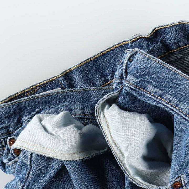 Levi's 505 denim shorts, short pants for men, size W36 cotton blue type Vintage Second Hand
