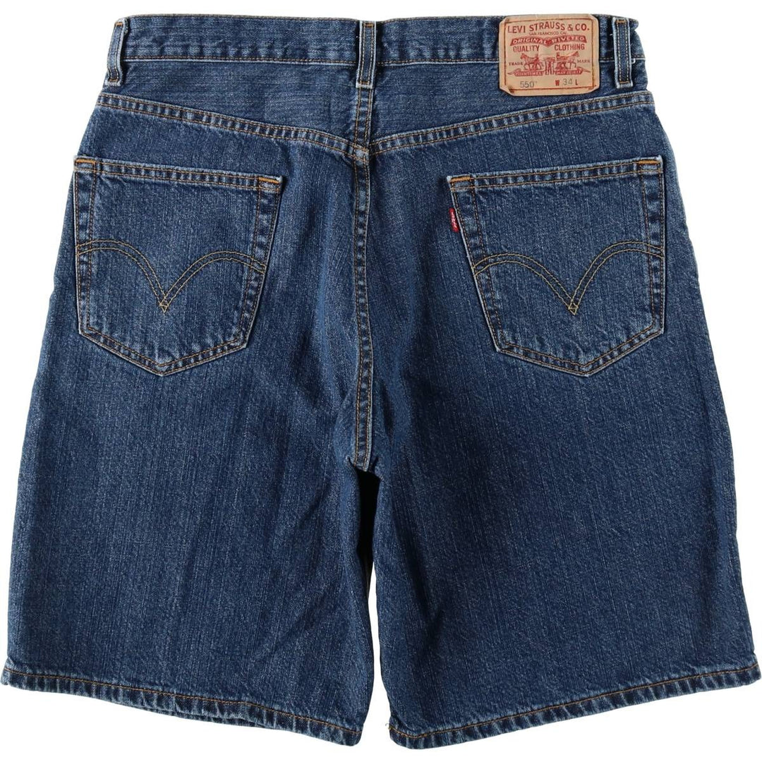 Levi's 550 Relaxed Fit Denim Shorts, Men's Size W34 cotton blue type Vintage Second Hand