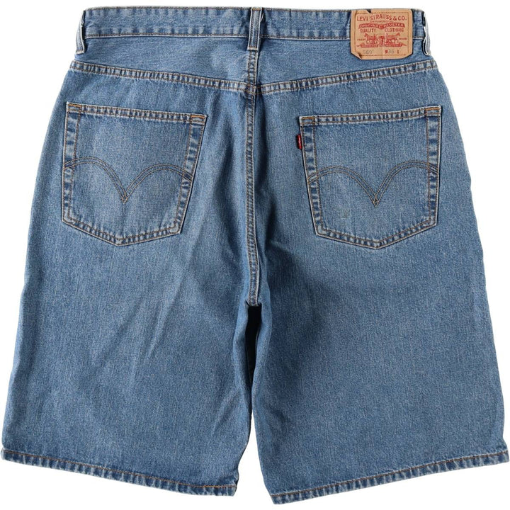 Levi's 569 Loose Straight Fit Denim Shorts (Men's W37 equivalent) cotton blue type Vintage Second Hand