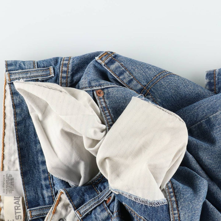 Levi's 569 Loose Straight Fit Denim Shorts (Men's W37 equivalent) cotton blue type Vintage Second Hand