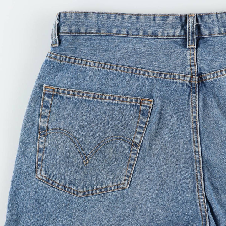 Levi's 569 Loose Straight Fit Denim Shorts (Men's W37 equivalent) cotton blue type Vintage Second Hand