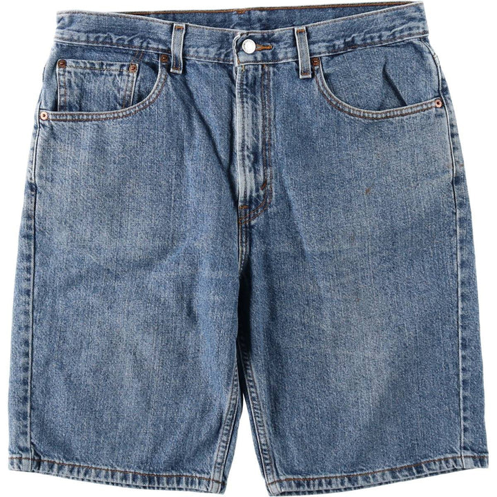 Levi's 505 REGULAR FIT denim shorts, short pants, men's size w34 cotton blue type Vintage Second Hand