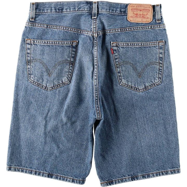 Levi's 505 REGULAR FIT denim shorts, short pants, men's size w34 cotton blue type Vintage Second Hand