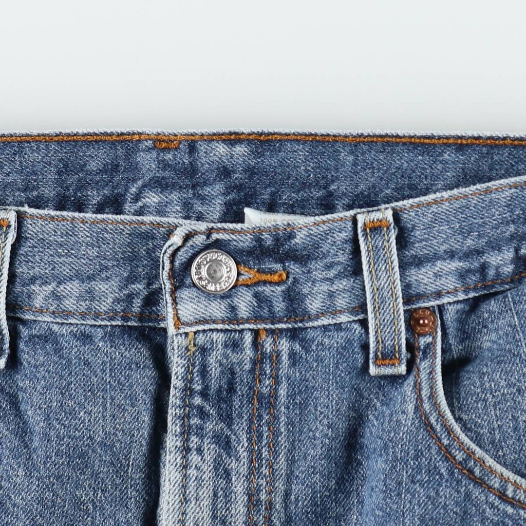 Levi's 505 REGULAR FIT denim shorts, short pants, men's size w34 cotton blue type Vintage Second Hand