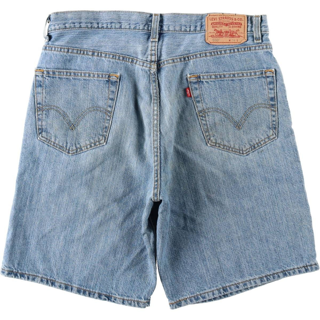 Levi's 550 Relaxed Fit Denim Shorts, Men's, W35 equivalent cotton Blue type light blue Vintage Second Hand