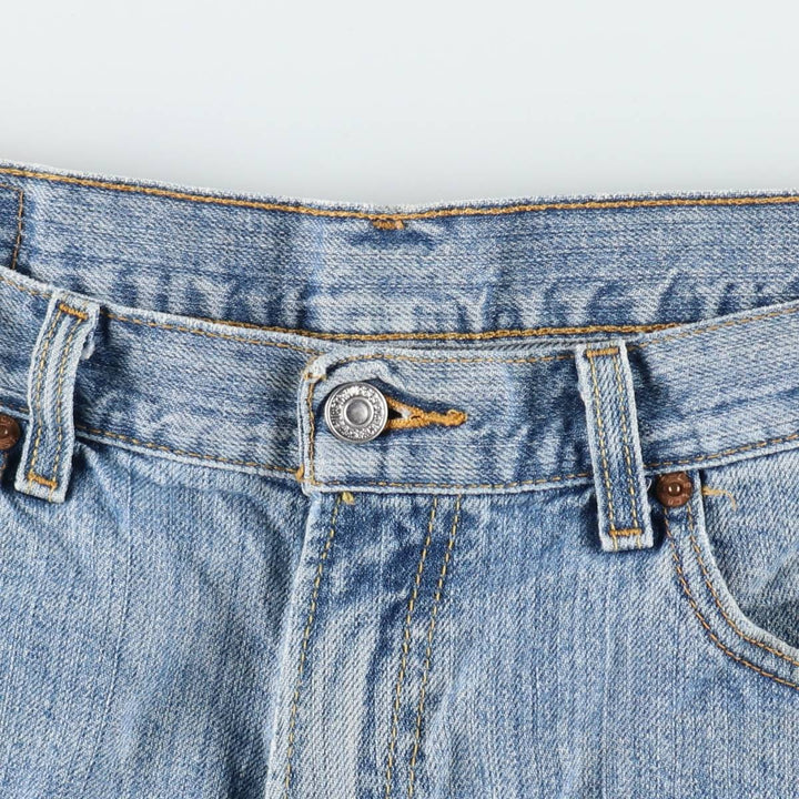Levi's 550 Relaxed Fit Denim Shorts, Men's, W35 equivalent cotton Blue type light blue Vintage Second Hand