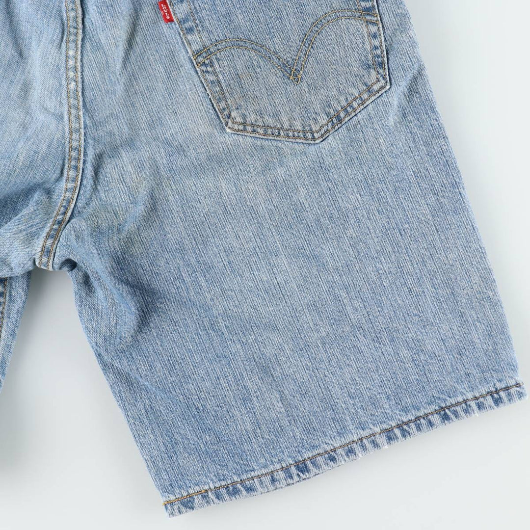 Levi's 550 Relaxed Fit Denim Shorts, Men's, W35 equivalent cotton Blue type light blue Vintage Second Hand