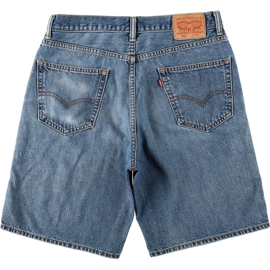 Levi's 550 denim shorts, men's size W34 (approx.), vintage. unclear blue type Vintage Second Hand