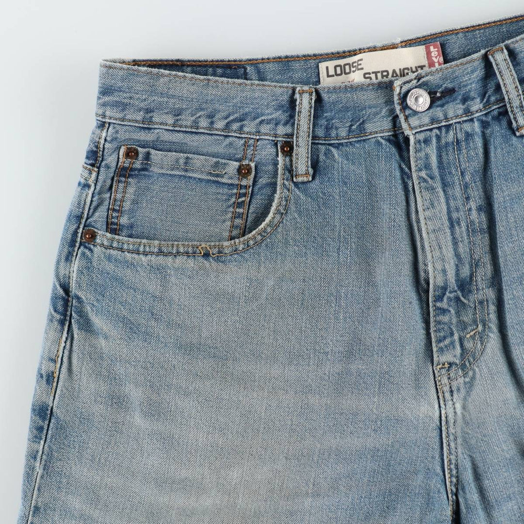 Levi's 569 Loose Straight Denim Shorts, Men's Size 33 cotton blue type Vintage Second Hand