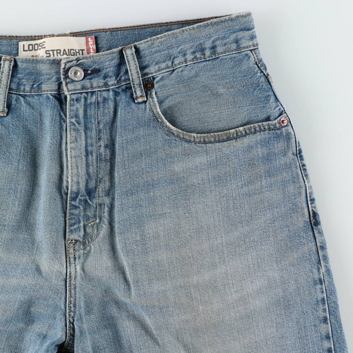 Levi's 569 Loose Straight Denim Shorts, Men's Size 33 cotton blue type Vintage Second Hand