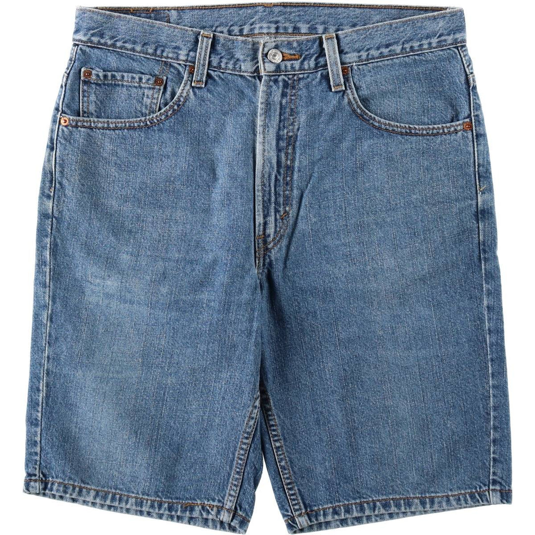 Levi's 505 Regular Fit Denim Shorts (Men's W34 equivalent) cotton blue type Vintage Second Hand