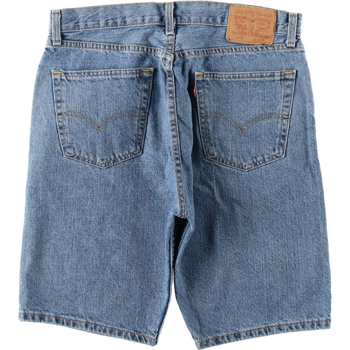 Levi's 505 Regular Fit Denim Shorts (Men's W35 equivalent) cotton blue type Vintage Second Hand