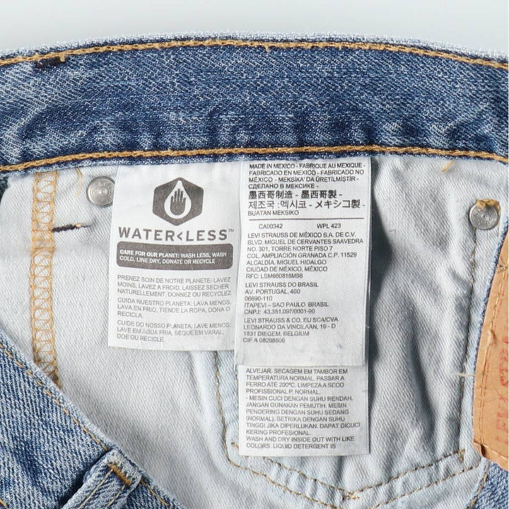 Levi's 505 Regular Fit Denim Shorts (Men's W35 equivalent) cotton blue type Vintage Second Hand