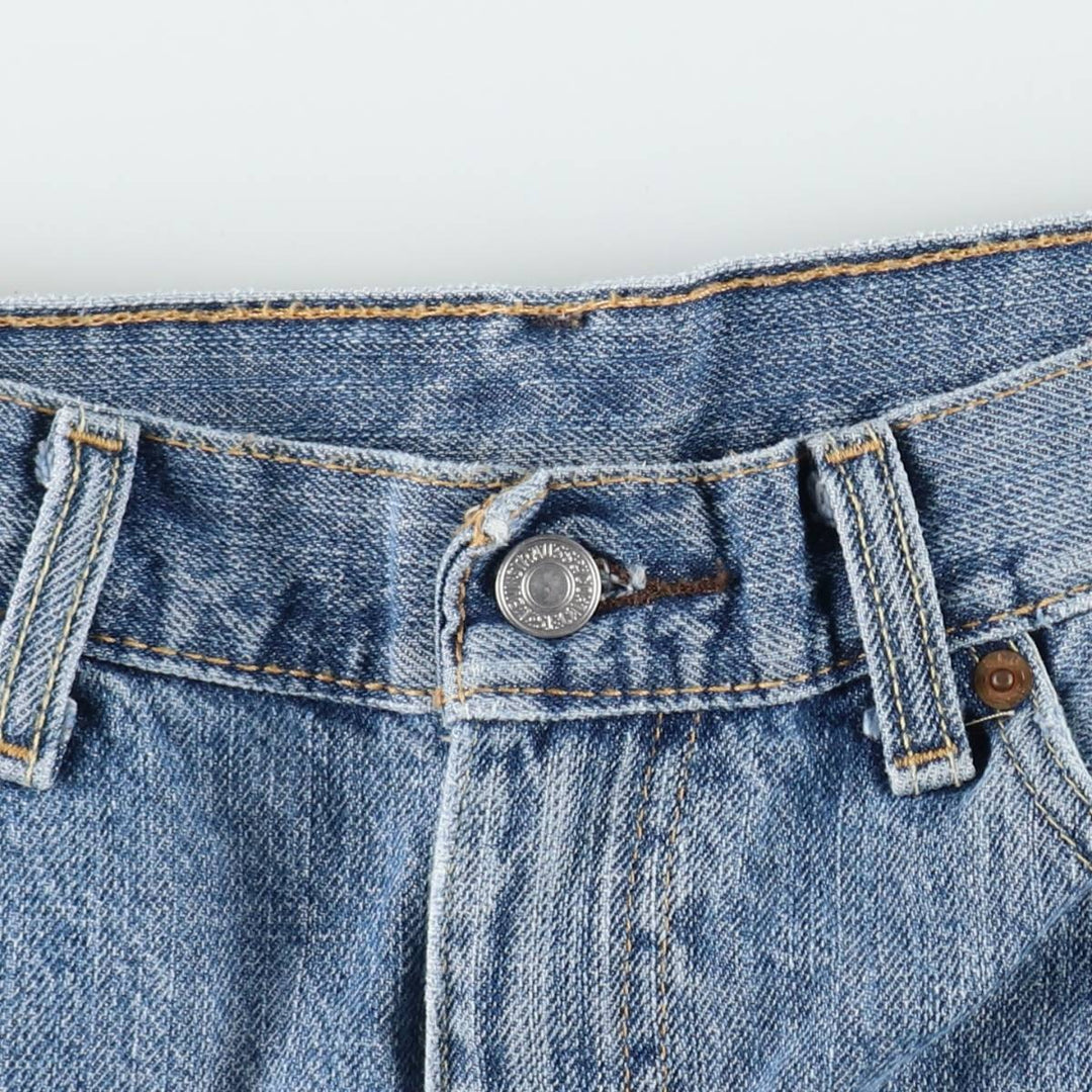 Levi's 505 Regular Fit Denim Shorts (Men's W35 equivalent) cotton blue type Vintage Second Hand