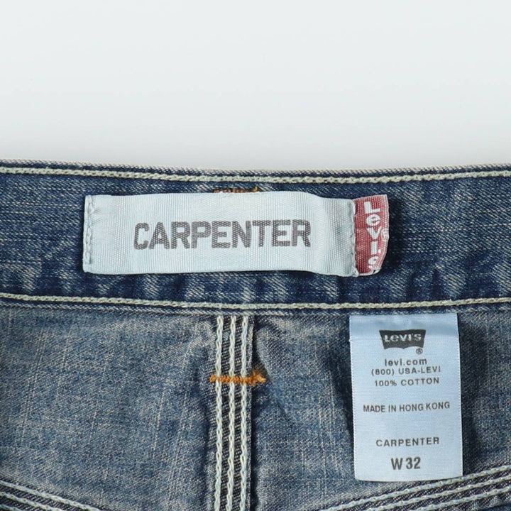 Levi's CARPENTER denim shorts, men's size W34 (approx.). cotton blue type Vintage Second Hand