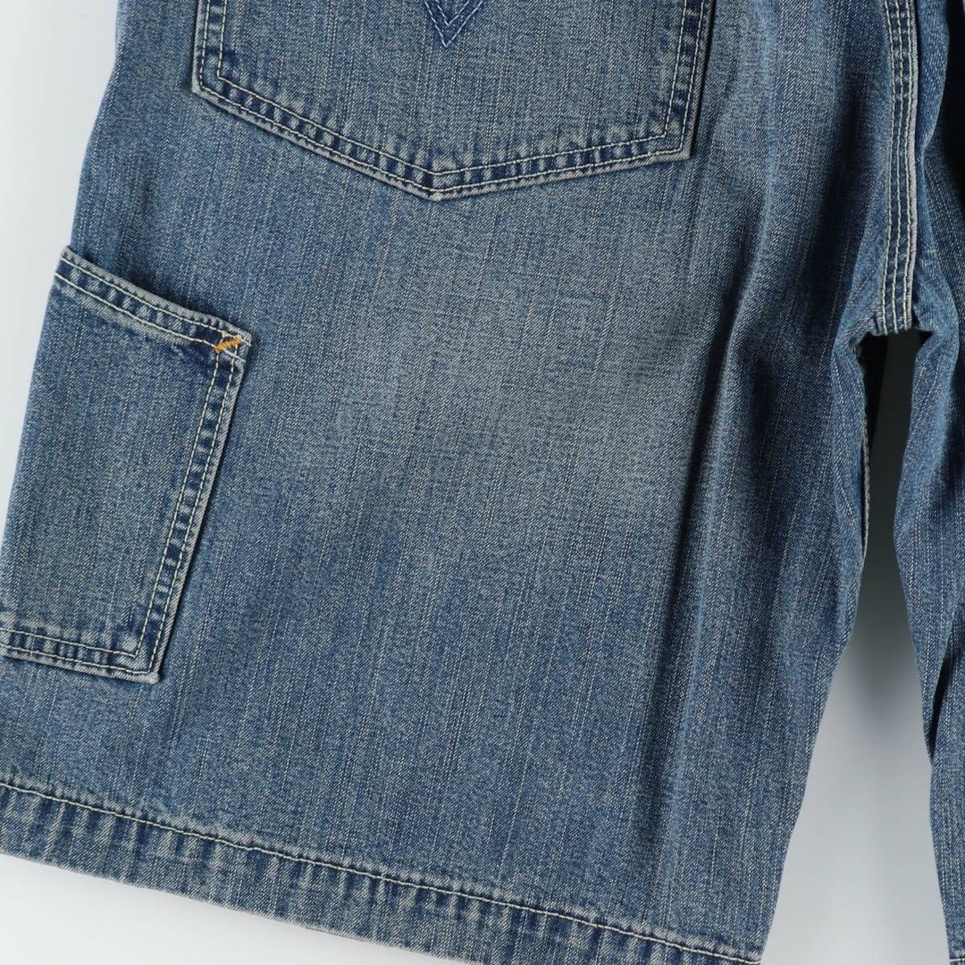 Levi's CARPENTER denim shorts, men's size W34 (approx.). cotton blue type Vintage Second Hand