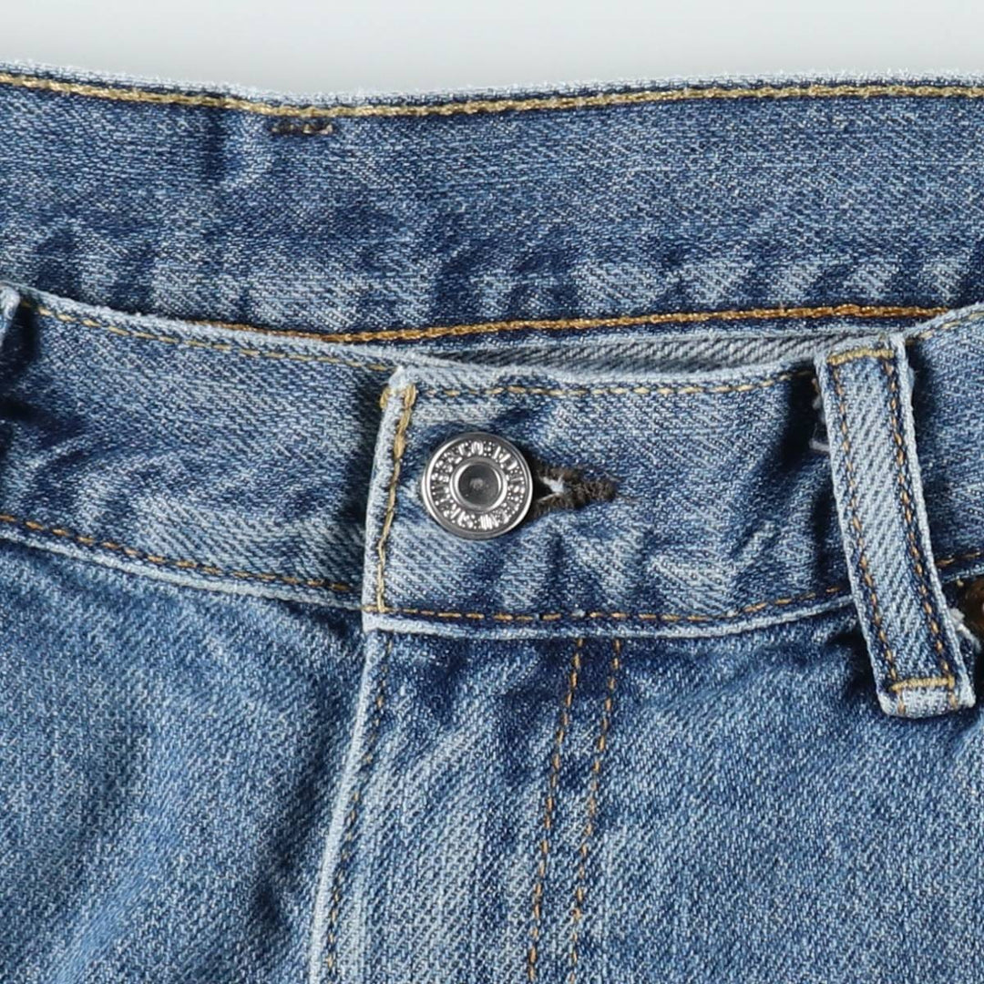 Levi's 505 denim shorts, men's size W37 (approx.) unclear blue type Vintage Second Hand