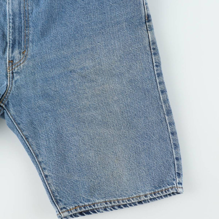 Levi's 505 denim shorts, men's size W37 (approx.) unclear blue type Vintage Second Hand