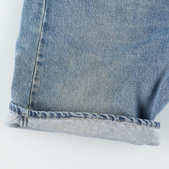 Levi's 505 denim shorts, men's size W37 (approx.) unclear blue type Vintage Second Hand