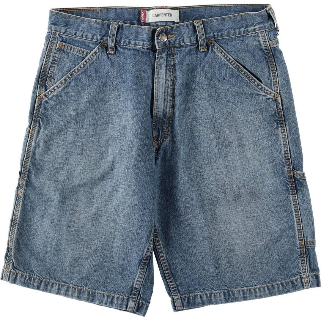 Levi's CARPENTER denim shorts, men's size W36 (approx.). cotton blue type Vintage Second Hand