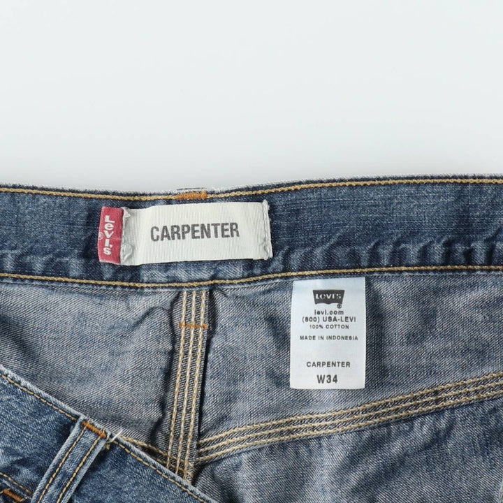 Levi's CARPENTER denim shorts, men's size W36 (approx.). cotton blue type Vintage Second Hand