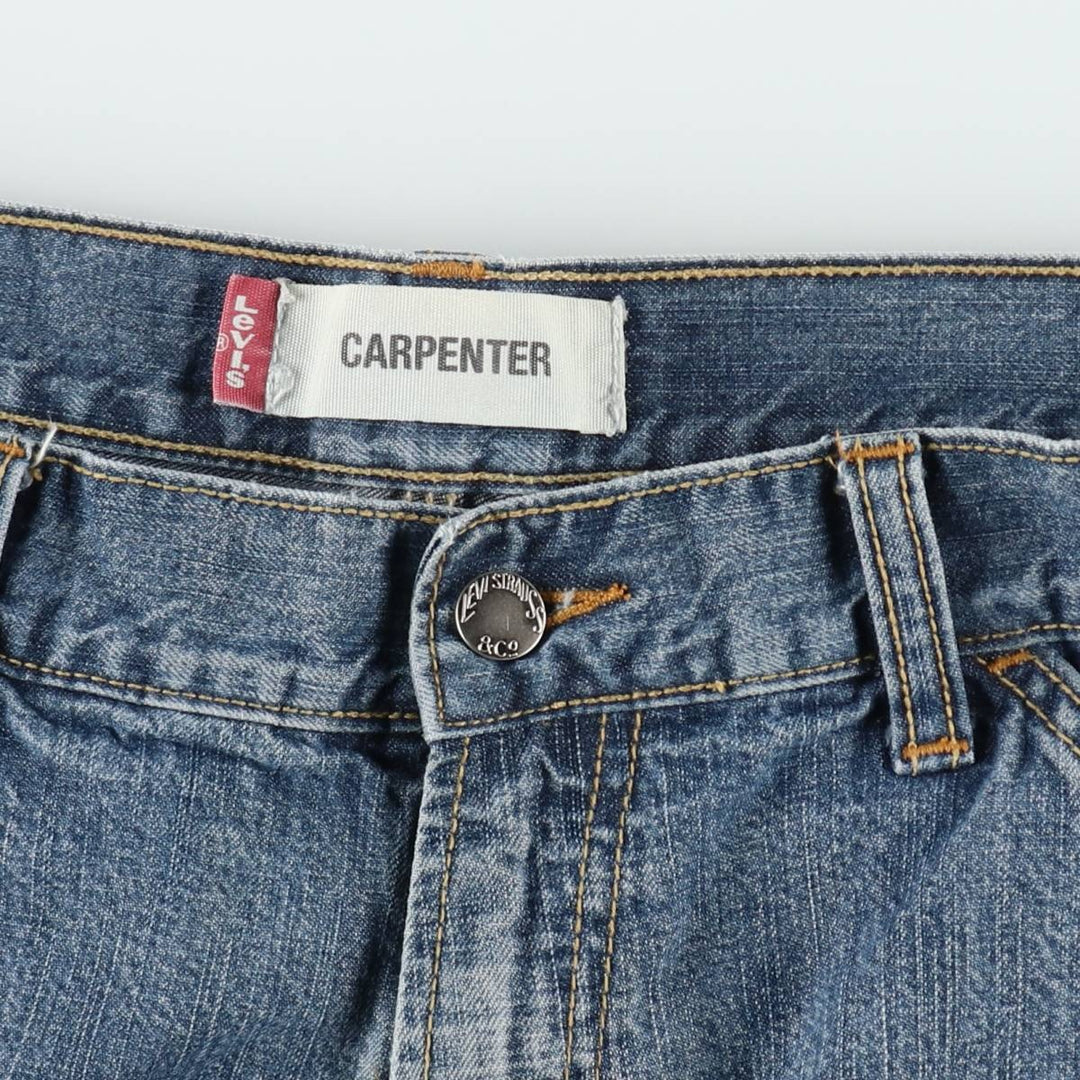 Levi's CARPENTER denim shorts, men's size W36 (approx.). cotton blue type Vintage Second Hand