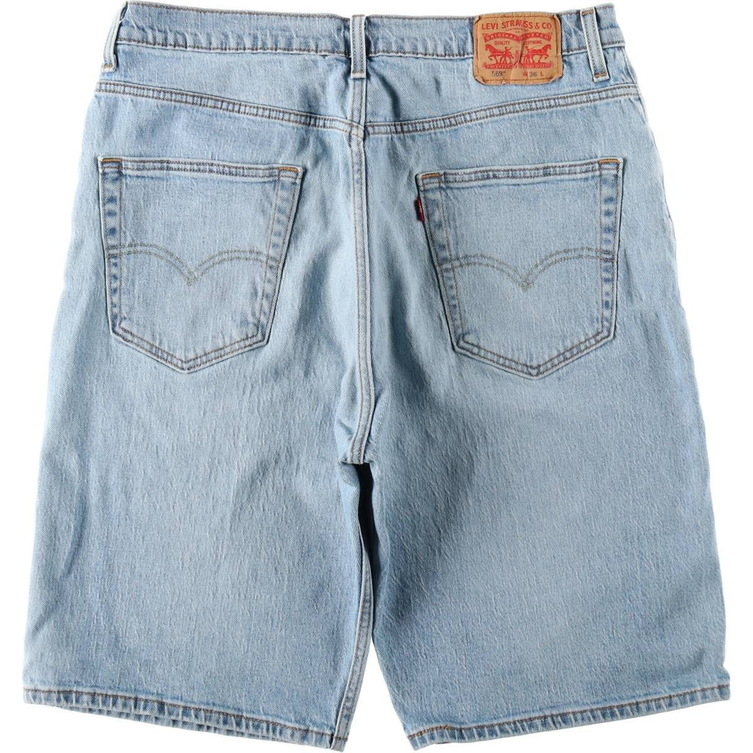 Levi's 569 denim shorts, half pants, jorts, men's size w36 cotton Blue type light blue Vintage Second Hand