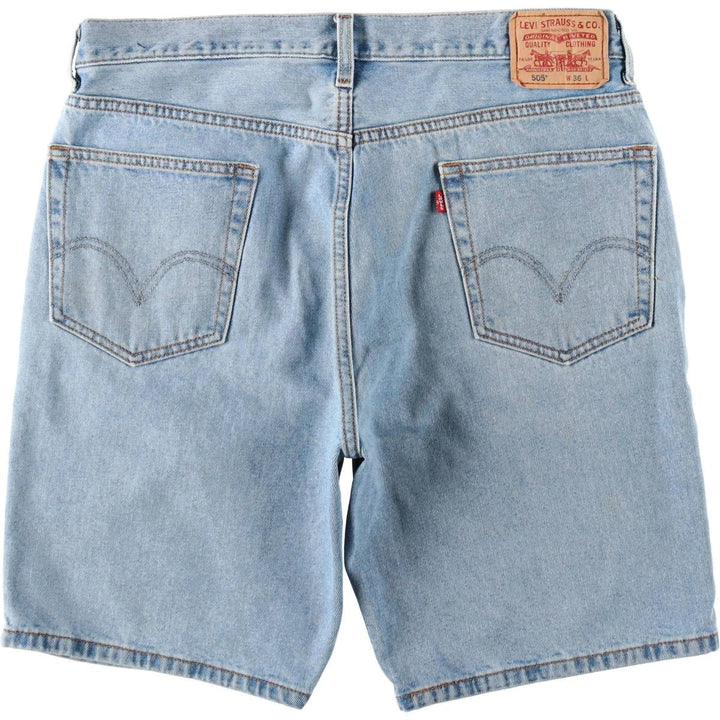 2000'S Levi's 505 Regular Fit Denim Shorts, Men's Size 37 cotton Blue type light blue Vintage Second Hand