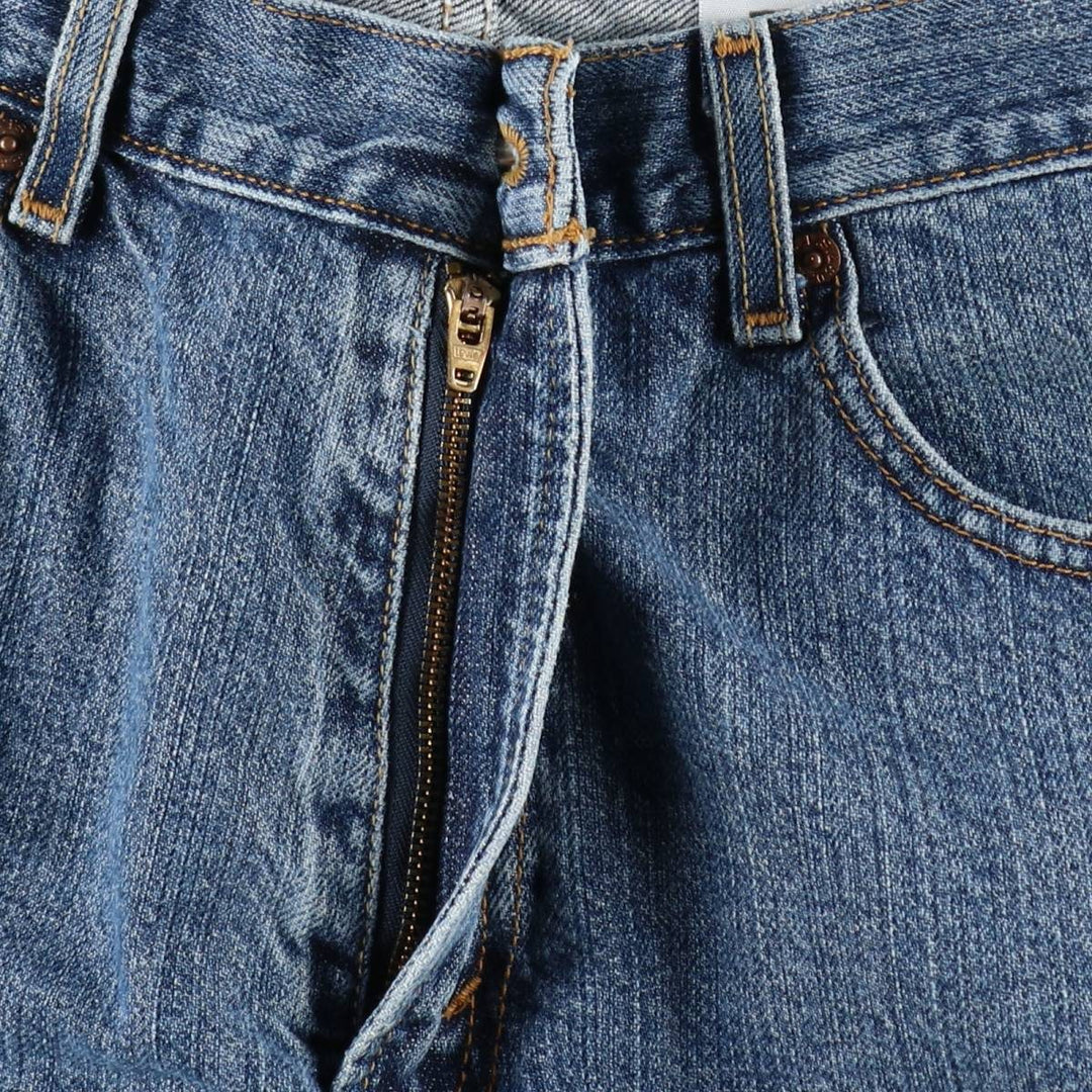 00'S Levi's 550 Relaxed Fit Denim Shorts for Men, Size W34 cotton blue type Vintage Second Hand