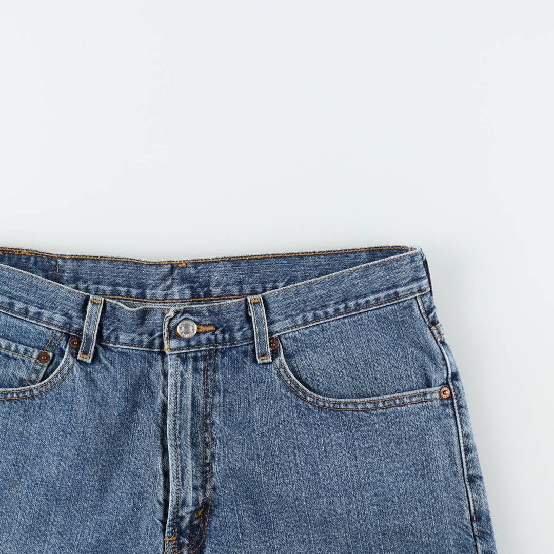 00'S Levi's 550 Relaxed Fit Denim Shorts for Men, Size W34 cotton blue type Vintage Second Hand