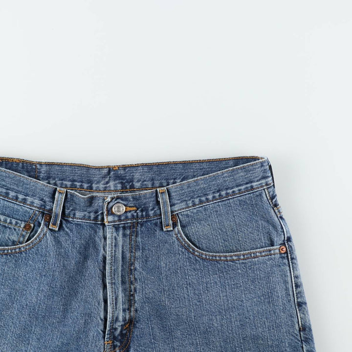 00'S Levi's 550 Relaxed Fit Denim Shorts for Men, Size W34 cotton blue type Vintage Second Hand