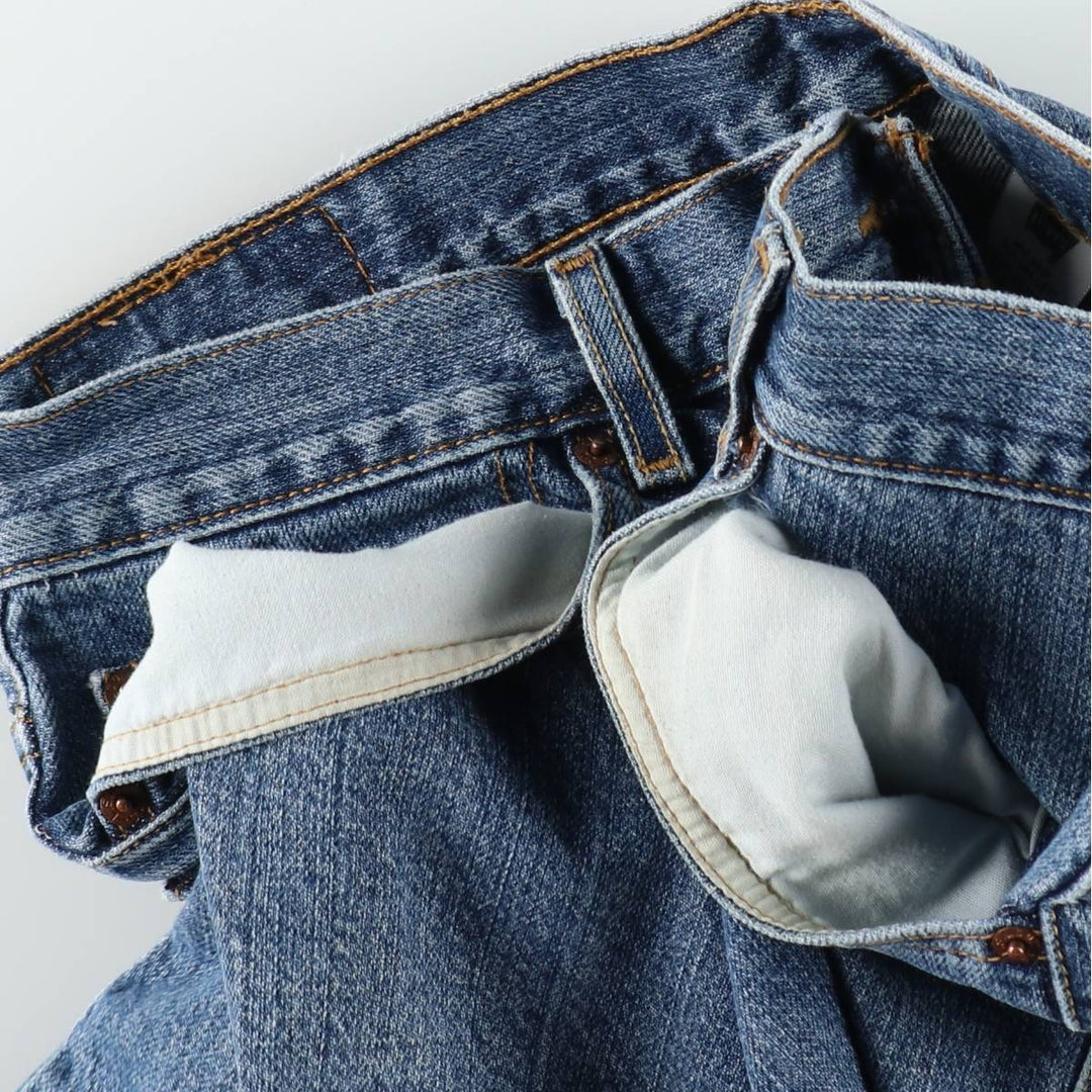 00'S Levi's 550 Relaxed Fit Denim Shorts for Men, Size W34 cotton blue type Vintage Second Hand