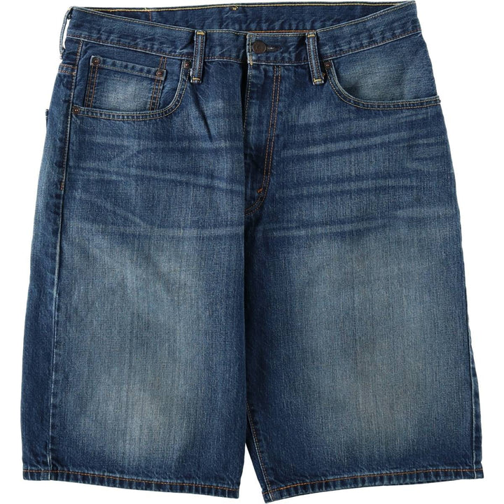 Levi's 569 denim shorts, half pants, jorts, men's size w36 cotton blue type Vintage Second Hand
