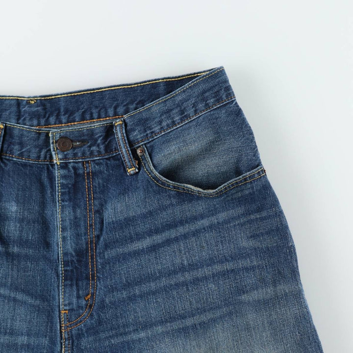 Levi's 569 denim shorts, half pants, jorts, men's size w36 cotton blue type Vintage Second Hand