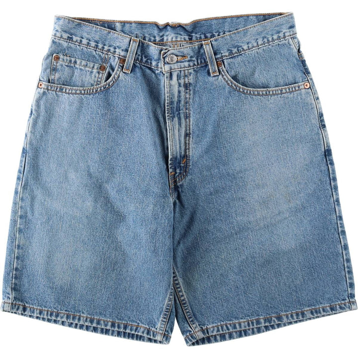 Levi's 550 denim shorts, short pants for men, size W34 unclear blue type Vintage Second Hand