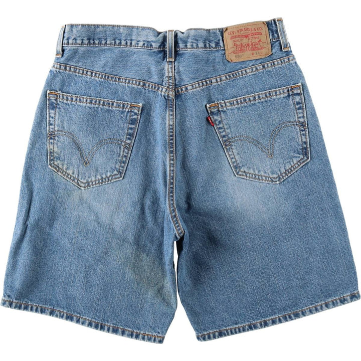 Levi's 550 denim shorts, short pants for men, size W34 unclear blue type Vintage Second Hand