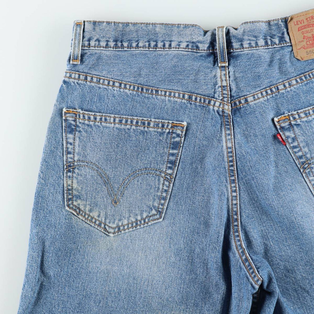 Levi's 550 denim shorts, short pants for men, size W34 unclear blue type Vintage Second Hand
