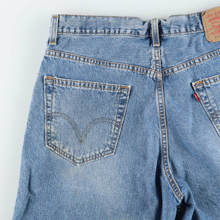 Levi's 550 denim shorts, short pants for men, size W34 unclear blue type Vintage Second Hand