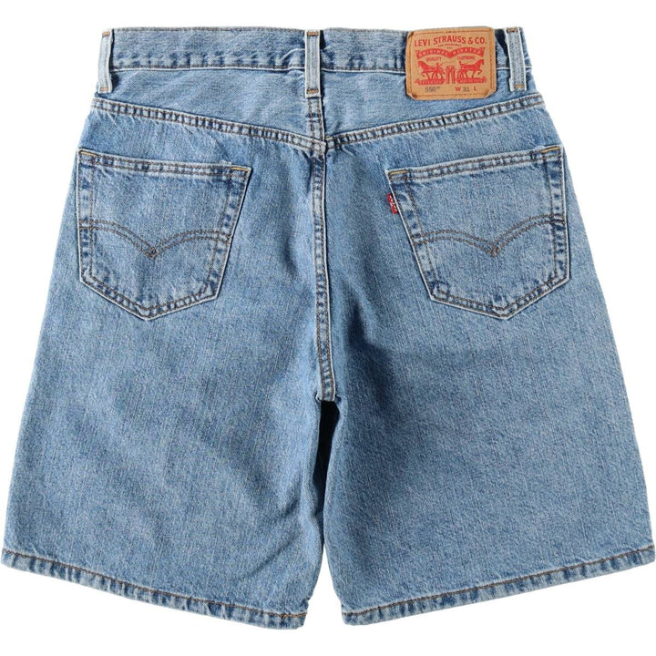 Levi's 550 denim shorts, short pants for men, equivalent to w31 cotton blue type Vintage Second Hand