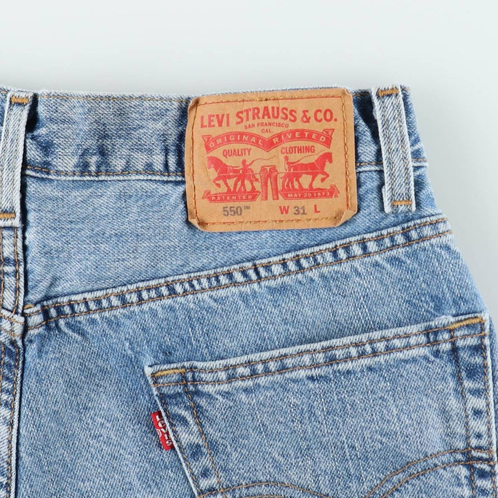 Levi's 550 denim shorts, short pants for men, equivalent to w31 cotton blue type Vintage Second Hand