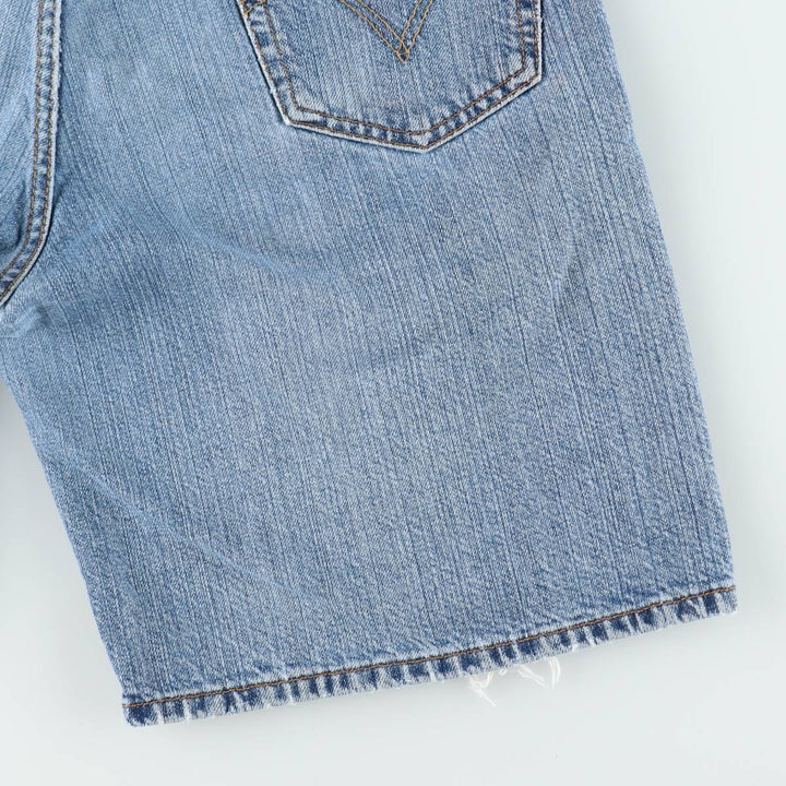 00'S Levi's 550 Relaxed Fit Denim Shorts for Men, Size W36 cotton blue type Vintage Second Hand